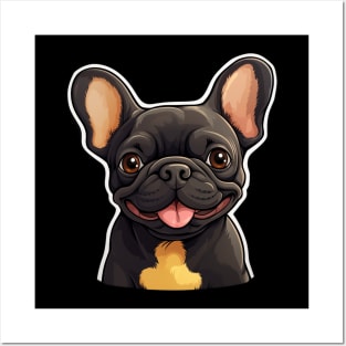 Cute French Bulldog Frenchie Dog Lover Funny Posters and Art